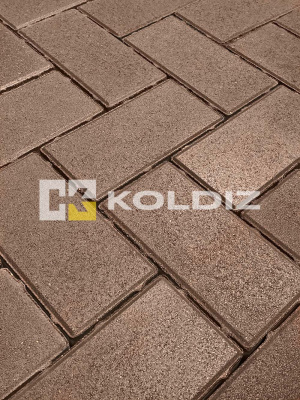 Брусчатка Колдиз Прямоугольник 200х100х60 без фаски Коричневая