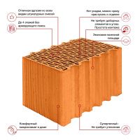 Керамические блоки Porotherm 38 Thermo 10,7 НФ