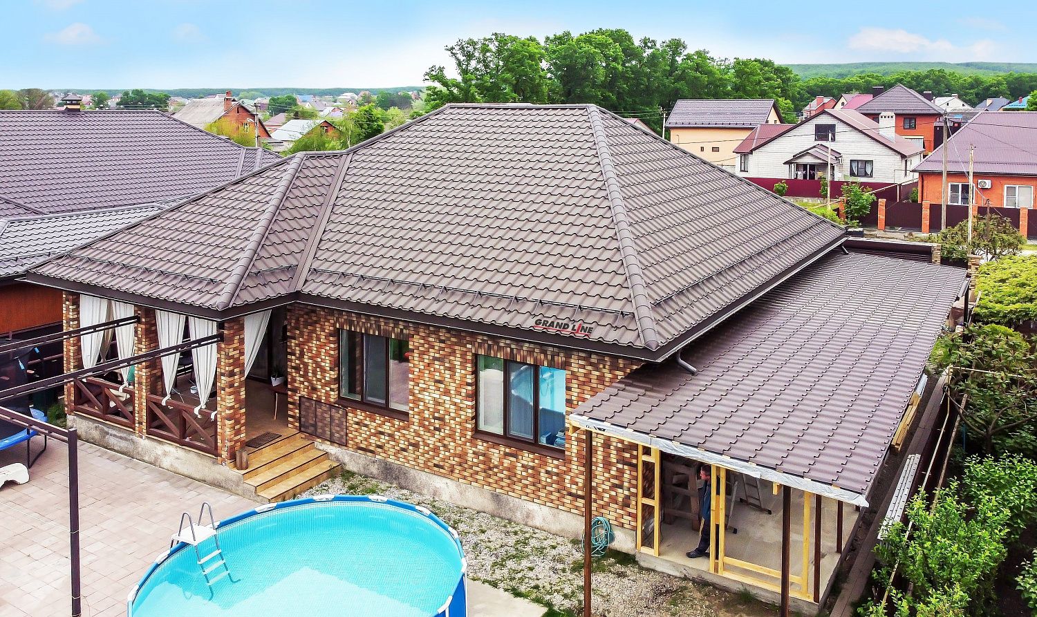 Металлочерепица Grand Line Kamea PurLite Matt 0,5